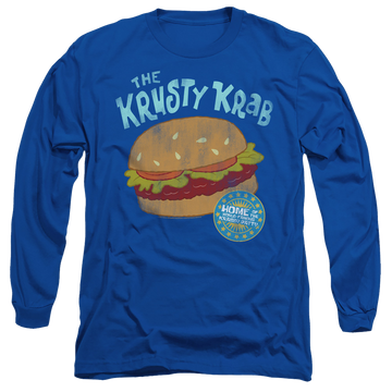 Royal men's long sleeve t-shirt with SpongeBob SquarePants Krusty Krab graphic