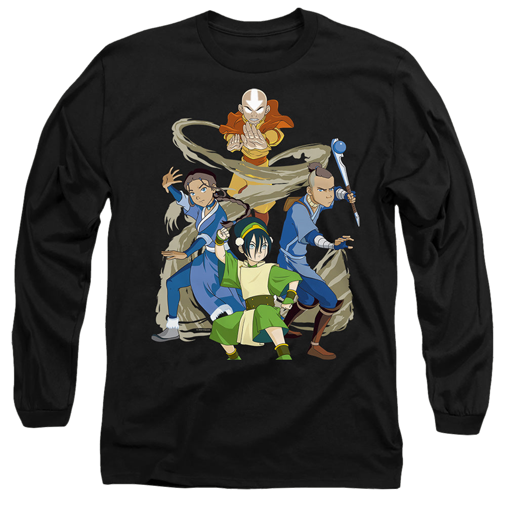 Avatar The Last Airbender Team Avatar Elements - Men's Long Sleeve T-Shirt Men's Long Sleeve T-Shirt Avatar The Last Airbender   
