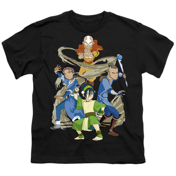 Avatar The Last Airbender Team Avatar Elements - Youth T-Shirt Youth T-Shirt (Ages 8-12) Avatar The Last Airbender   