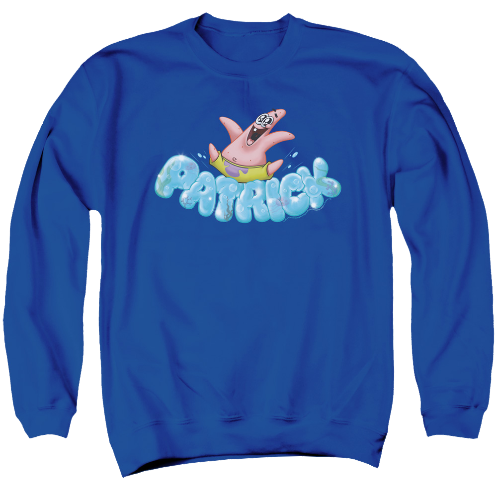 SpongeBob SquarePants Happy Go Lucky Patrick - Men's Crewneck Sweatshirt Men's Crewneck Sweatshirt SpongeBob SquarePants   
