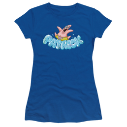 SpongeBob SquarePants Happy Go Lucky Patrick - Juniors T-Shirt Juniors T-Shirt SpongeBob SquarePants   