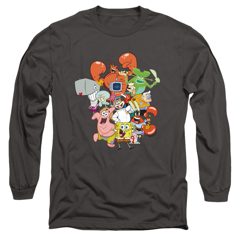SpongeBob SquarePants The Whole Gang - Men's Long Sleeve T-Shirt Men's Long Sleeve T-Shirt SpongeBob SquarePants   
