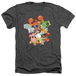 SpongeBob SquarePants The Whole Gang - Men's Heather T-Shirt Men's Heather T-Shirt SpongeBob SquarePants   