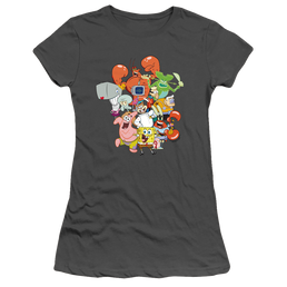 SpongeBob SquarePants The Whole Gang - Juniors T-Shirt Juniors T-Shirt SpongeBob SquarePants   