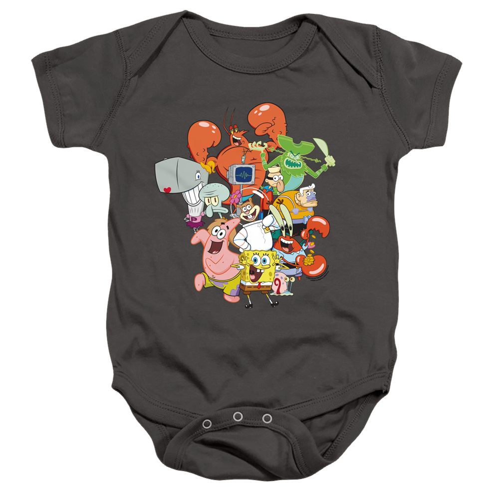 SpongeBob SquarePants The Whole Gang - Baby Bodysuit Baby Bodysuit SpongeBob SquarePants   