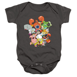 SpongeBob SquarePants The Whole Gang - Baby Bodysuit Baby Bodysuit SpongeBob SquarePants   