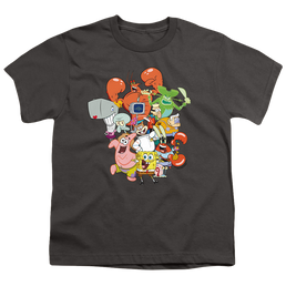 SpongeBob SquarePants The Whole Gang - Youth T-Shirt Youth T-Shirt (Ages 8-12) SpongeBob SquarePants   