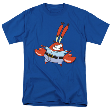 Royal men's regular fit t-shirt with SpongeBob SquarePants Mr. Krabby graphic