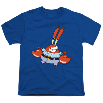 Royal youth t-shirt for ages 8 to 12 with SpongeBob SquarePants Mr. Krabby graphic
