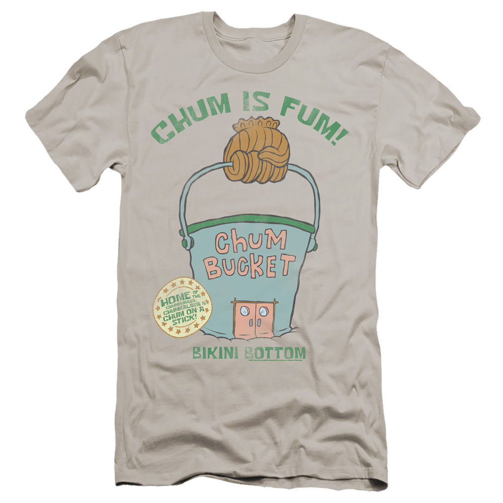 SpongeBob SquarePants Chum Bucket - Men's Premium Slim Fit T-Shirt Men's Premium Slim Fit T-Shirt SpongeBob SquarePants   