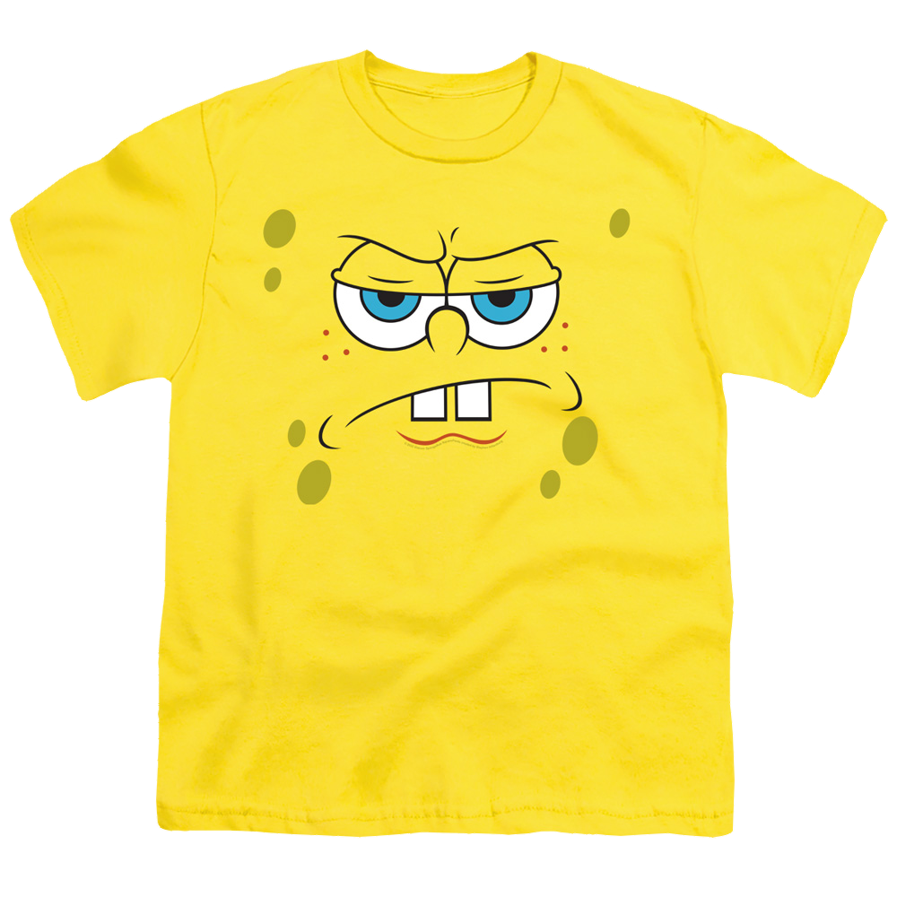 SpongeBob SquarePants Angry Face - Youth T-Shirt Youth T-Shirt (Ages 8-12) SpongeBob SquarePants   