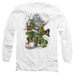 Teenage Mutant Ninja Turtles Shredder And Turtles Comic - Men's Long Sleeve T-Shirt Men's Long Sleeve T-Shirt Teenage Mutant Ninja Turtles   