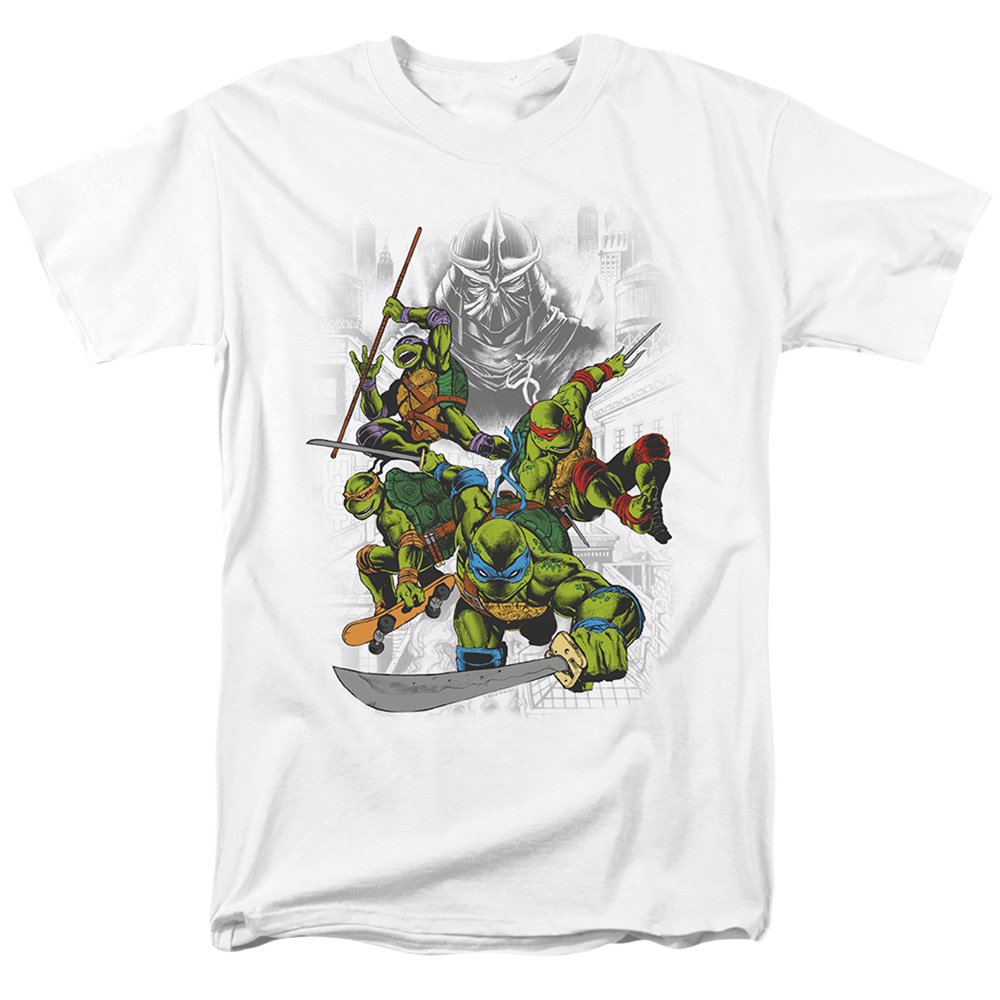Teenage Mutant Ninja Turtles Shredder And Turtles Comic - Men's Regular Fit T-Shirt Men's Regular Fit T-Shirt Teenage Mutant Ninja Turtles   
