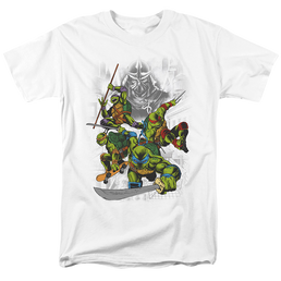 Teenage Mutant Ninja Turtles Shredder And Turtles Comic - Men's Regular Fit T-Shirt Men's Regular Fit T-Shirt Teenage Mutant Ninja Turtles   