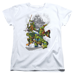 Teenage Mutant Ninja Turtles Shredder And Turtles Comic - Women's T-Shirt Women's T-Shirt Teenage Mutant Ninja Turtles   
