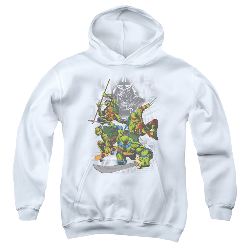 Teenage Mutant Ninja Turtles Shredder And Turtles Comic - Youth Hoodie Youth Hoodie (Ages 8-12) Teenage Mutant Ninja Turtles   