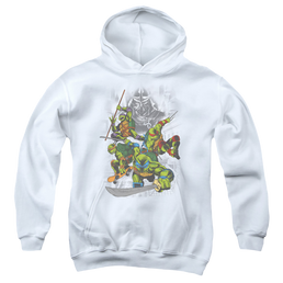 Teenage Mutant Ninja Turtles Shredder And Turtles Comic - Youth Hoodie Youth Hoodie (Ages 8-12) Teenage Mutant Ninja Turtles   