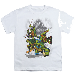 Teenage Mutant Ninja Turtles Shredder And Turtles Comic - Youth T-Shirt Youth T-Shirt (Ages 8-12) Teenage Mutant Ninja Turtles   