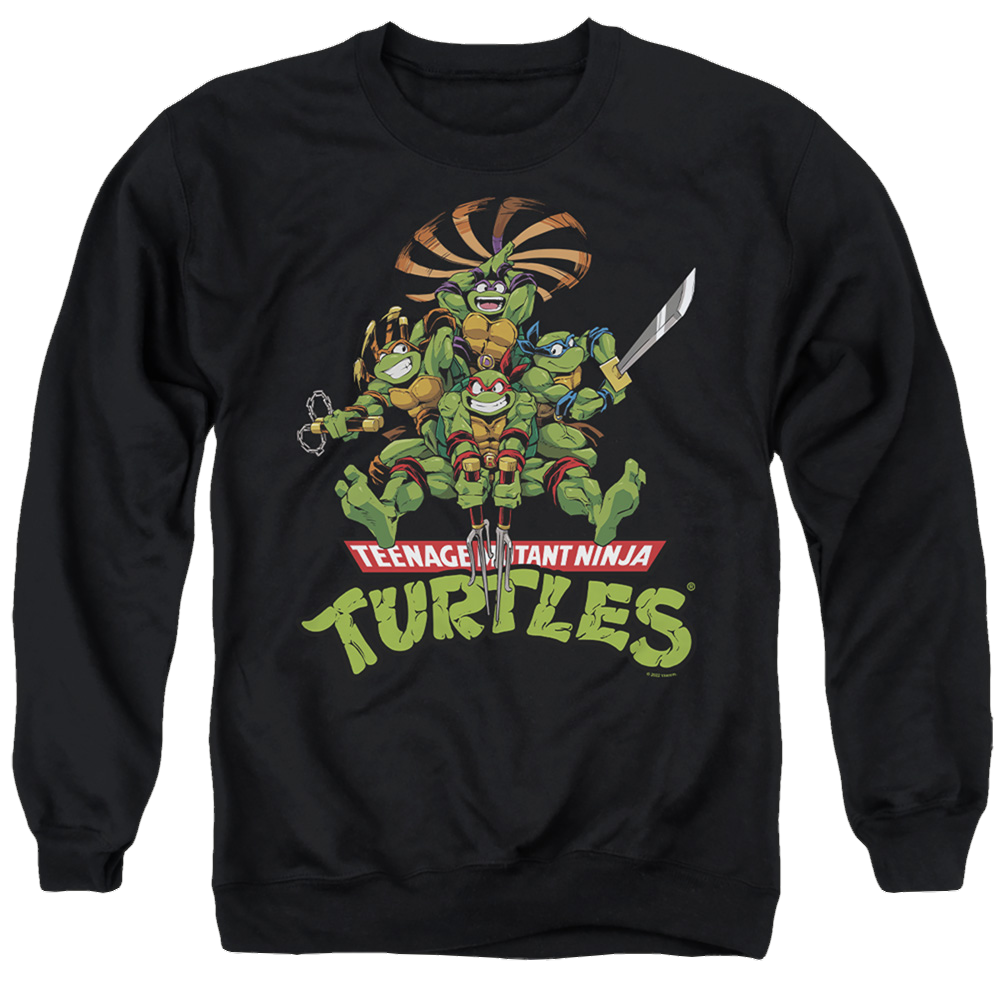 Teenage Mutant Ninja Turtles Manga Turtles - Men's Crewneck Sweatshirt Men's Crewneck Sweatshirt Teenage Mutant Ninja Turtles   