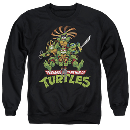 Teenage Mutant Ninja Turtles Manga Turtles - Men's Crewneck Sweatshirt Men's Crewneck Sweatshirt Teenage Mutant Ninja Turtles   