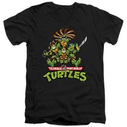 Teenage Mutant Ninja Turtles Manga Turtles - Men's V-Neck T-Shirt Men's V-Neck T-Shirt Teenage Mutant Ninja Turtles   