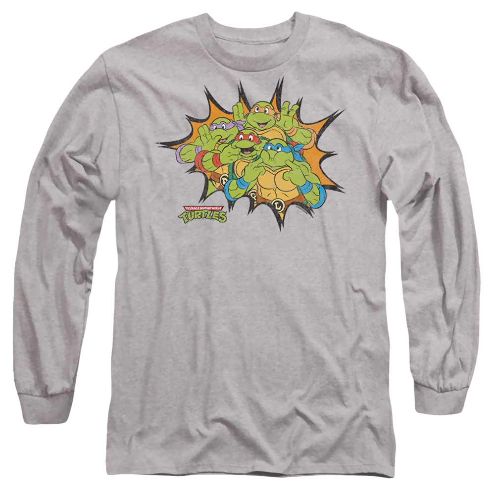 Teenage Mutant Ninja Turtles Funny Face Turtles - Men's Long Sleeve T-Shirt Men's Long Sleeve T-Shirt Teenage Mutant Ninja Turtles   