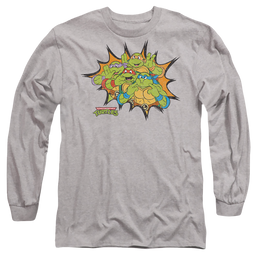 Teenage Mutant Ninja Turtles Funny Face Turtles - Men's Long Sleeve T-Shirt Men's Long Sleeve T-Shirt Teenage Mutant Ninja Turtles   