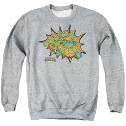 Teenage Mutant Ninja Turtles Funny Face Turtles - Men's Crewneck Sweatshirt Men's Crewneck Sweatshirt Teenage Mutant Ninja Turtles   