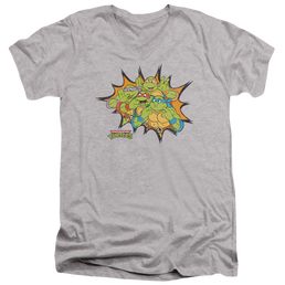 Teenage Mutant Ninja Turtles Funny Face Turtles - Men's V-Neck T-Shirt Men's V-Neck T-Shirt Teenage Mutant Ninja Turtles   