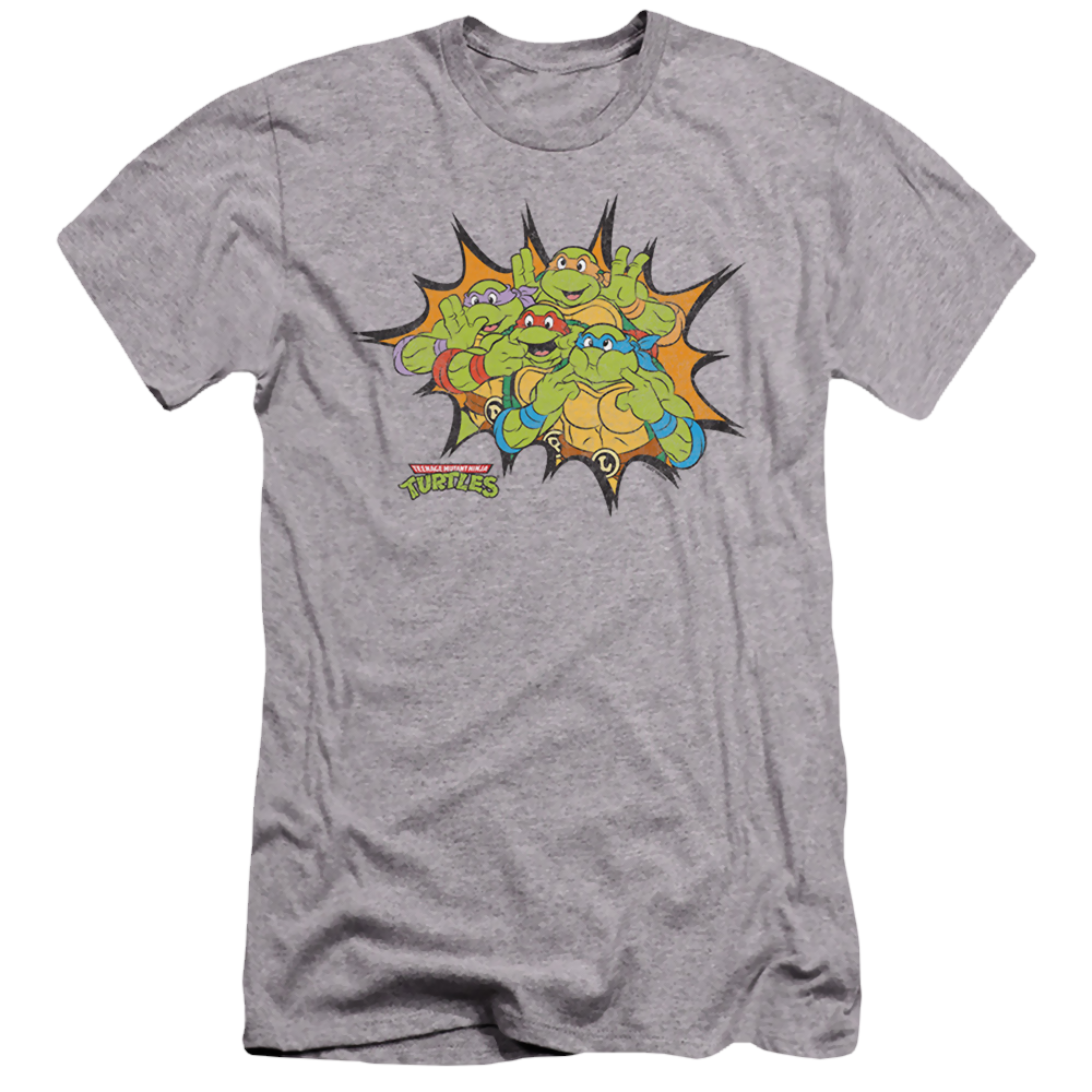 Teenage Mutant Ninja Turtles Funny Face Turtles - Men's Premium Slim Fit T-Shirt Men's Premium Slim Fit T-Shirt Teenage Mutant Ninja Turtles   