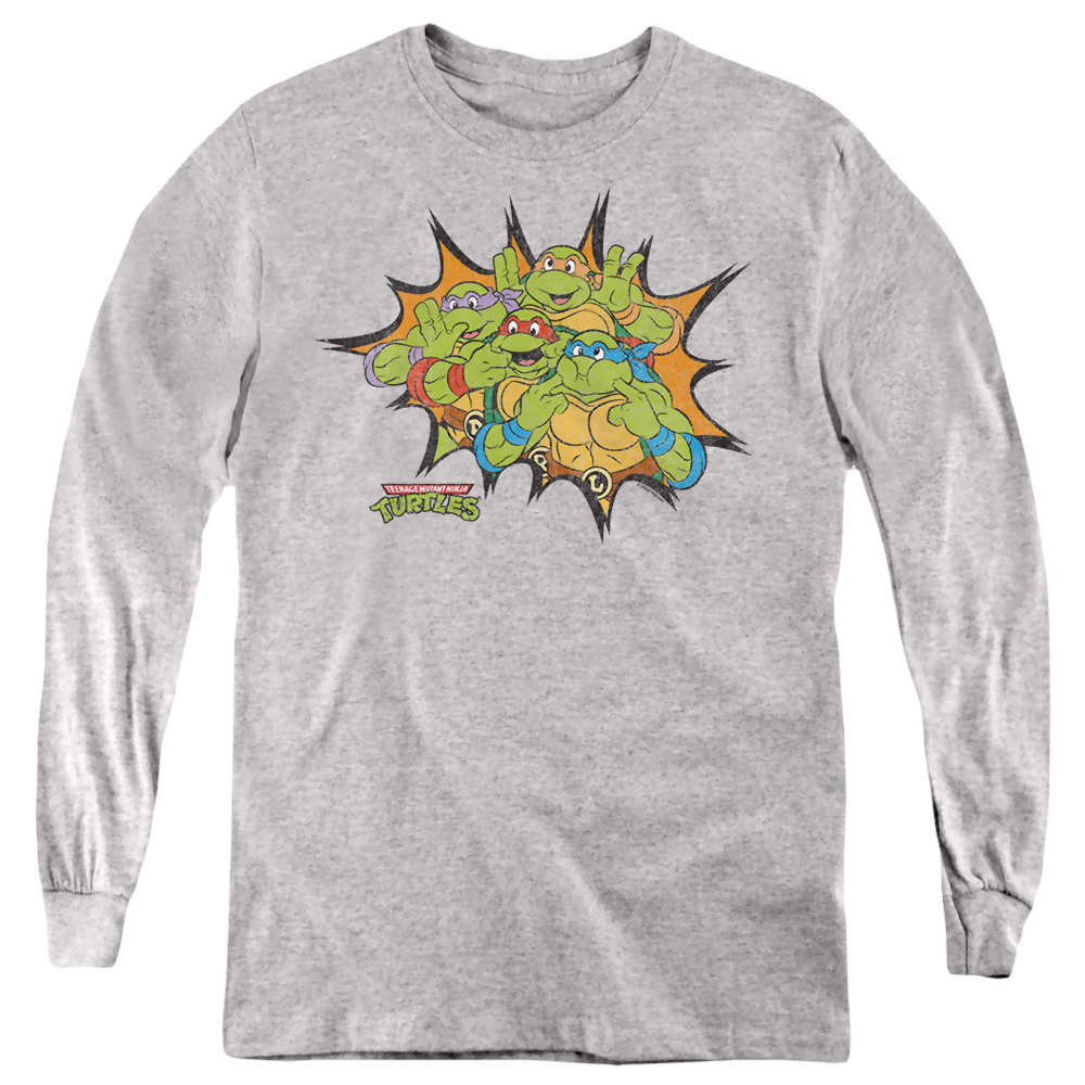 Teenage Mutant Ninja Turtles Funny Face Turtles - Youth Long Sleeve T-Shirt Youth Long Sleeve T-Shirt Teenage Mutant Ninja Turtles   