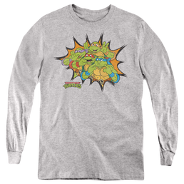 Teenage Mutant Ninja Turtles Funny Face Turtles - Youth Long Sleeve T-Shirt Youth Long Sleeve T-Shirt Teenage Mutant Ninja Turtles   