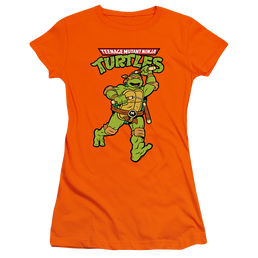 Teenage Mutant Ninja Turtles Retro Mikey - Juniors T-Shirt Juniors T-Shirt Teenage Mutant Ninja Turtles   