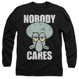 SpongeBob SquarePants Nobody Cares Meme - Men's Long Sleeve T-Shirt Men's Long Sleeve T-Shirt SpongeBob SquarePants   