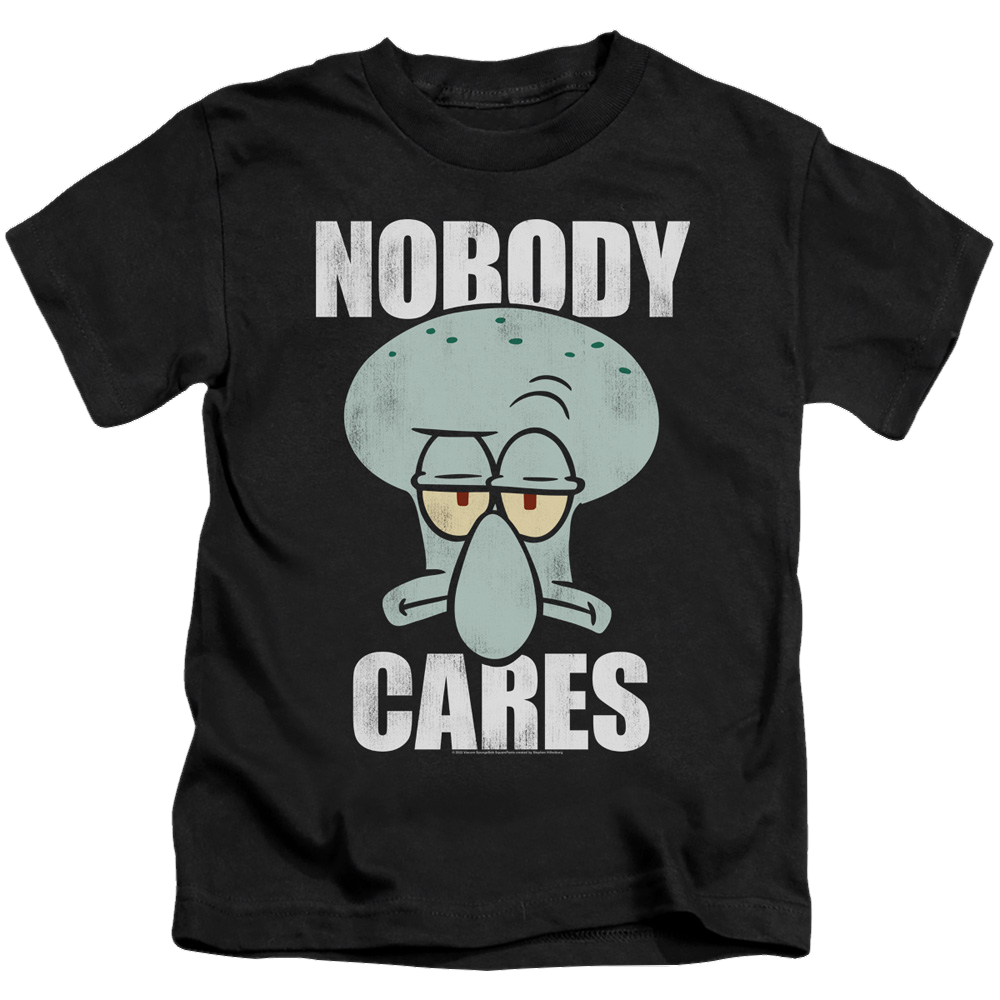 SpongeBob SquarePants Nobody Cares Meme - Kid's T-Shirt Kid's T-Shirt (Ages 4-7) SpongeBob SquarePants   