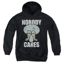 SpongeBob SquarePants Nobody Cares Meme - Youth Hoodie Youth Hoodie (Ages 8-12) SpongeBob SquarePants   