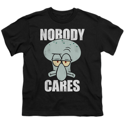 SpongeBob SquarePants Nobody Cares Meme - Youth T-Shirt Youth T-Shirt (Ages 8-12) SpongeBob SquarePants   