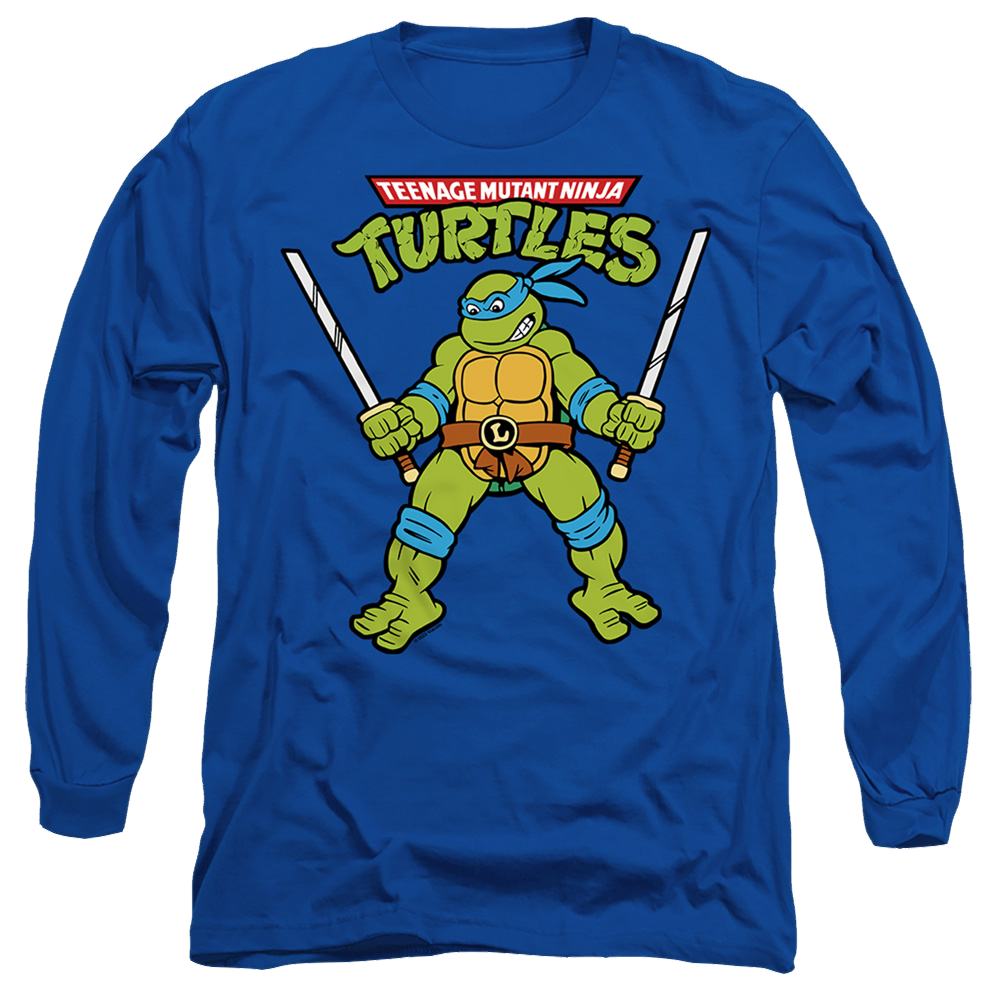 Teenage Mutant Ninja Turtles Retro Leo - Men's Long Sleeve T-Shirt Men's Long Sleeve T-Shirt Teenage Mutant Ninja Turtles   