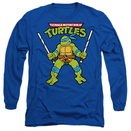 Teenage Mutant Ninja Turtles Retro Leo - Men's Long Sleeve T-Shirt Men's Long Sleeve T-Shirt Teenage Mutant Ninja Turtles   