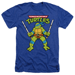 Teenage Mutant Ninja Turtles Retro Leo - Men's Heather T-Shirt Men's Heather T-Shirt Teenage Mutant Ninja Turtles   