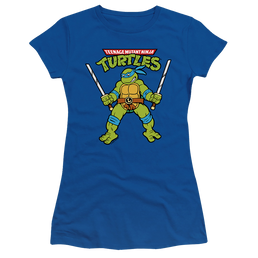 Teenage Mutant Ninja Turtles Retro Leo - Juniors T-Shirt Juniors T-Shirt Teenage Mutant Ninja Turtles   