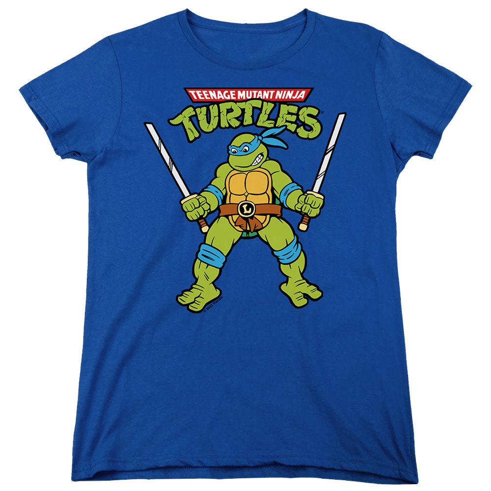 Teenage Mutant Ninja Turtles Retro Leo - Women's T-Shirt Women's T-Shirt Teenage Mutant Ninja Turtles   