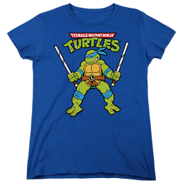 Teenage Mutant Ninja Turtles Retro Leo - Women's T-Shirt Women's T-Shirt Teenage Mutant Ninja Turtles   