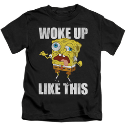 SpongeBob SquarePants Woke Up Like This Meme - Kid's T-Shirt Kid's T-Shirt (Ages 4-7) SpongeBob SquarePants   