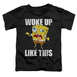 SpongeBob SquarePants Woke Up Like This Meme - Toddler T-Shirt Toddler T-Shirt SpongeBob SquarePants   
