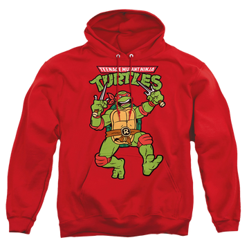 Red pullover hoodie with Teenage Mutant Ninja Turtles Retro Raph graphic