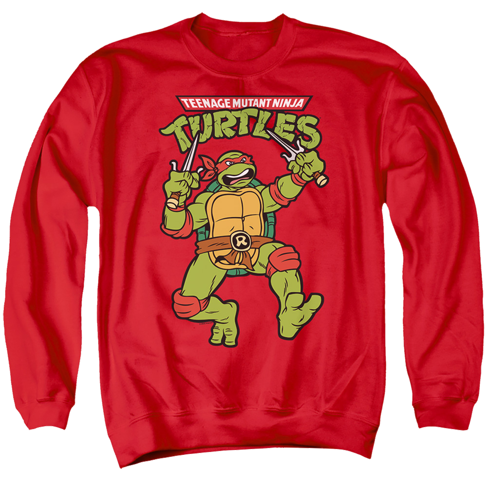 Teenage Mutant Ninja Turtles Retro Raph - Men's Crewneck Sweatshirt Men's Crewneck Sweatshirt Teenage Mutant Ninja Turtles   