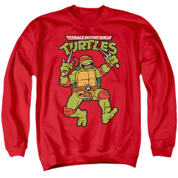 Teenage Mutant Ninja Turtles Retro Raph - Men's Crewneck Sweatshirt Men's Crewneck Sweatshirt Teenage Mutant Ninja Turtles   