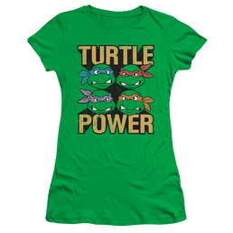 Teenage Mutant Ninja Turtles Turtle Power - Juniors T-Shirt Juniors T-Shirt Teenage Mutant Ninja Turtles   