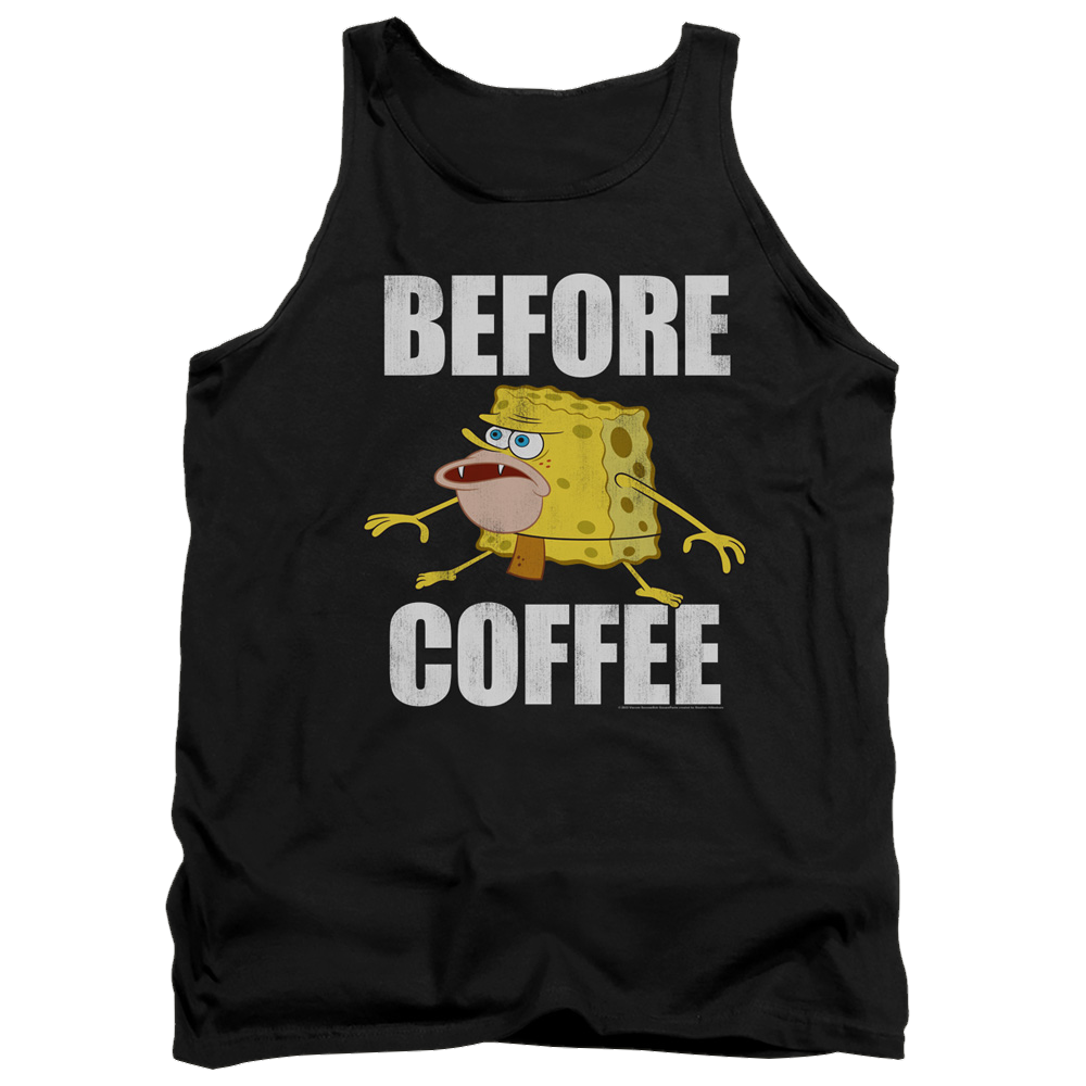 SpongeBob SquarePants Before Coffee Meme - Men's Tank Top Men's Tank SpongeBob SquarePants   